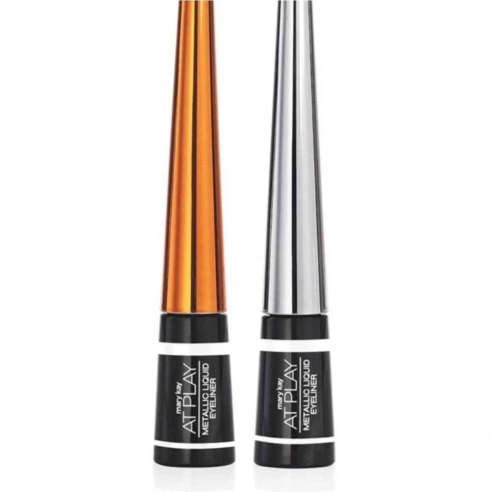 MARY KAY AT PLAY LIMITED EDITION METALLIC LIQUID EYELINER COPPER & SILVER